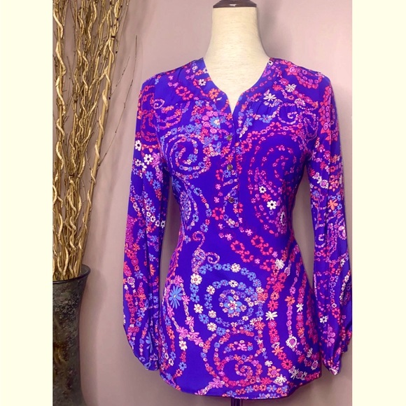🚫SOLD🚫NWT Lilly Pulitzer Providence blouse szXS - Picture 3 of 13